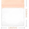 Sacchetto per gioielli in EVA rosa 8x7 cm anti-ossidazione con chiusura a sigillo - Confezionato singolarmente in busta OPP / 15 Sacchetti Sigillanti per Gioielli EVA Rosa