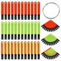 36 pezzi di segnapista riflettenti con clip per escursioni in arancione e verde - Combo Multicolore