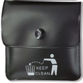 Bolsa cenicero portátil negra de EVA y aluminio con cierre de presión y estampado Keep Clean - 8*8cm / Negro Individual