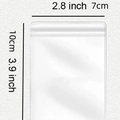 Transparent 7x10cm EVA jewelry storage bag with airtight resealable zipper seal - EVA Jewelry Sealed Bag (7x10cm)