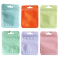 Colorful resealable packaging bags with hang hole and clear window for jewelry storage - Multiple Packs / Multicolor