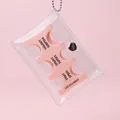 Detail of pink portable PVC coin organizer with specific slots for Japanese currency - Pink Bag Set