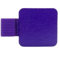 Soporte para bolígrafo autoadhesivo de cuero PU morado con lazo elástico - Púrpura