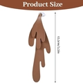 Creative spilled coffee leather bookmark with vertical 13.5cm size dimension display - Creative Coffee Splash Style / Upgraded Double Layer (With Packing)