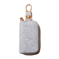 Detailed macro view of the sparkling silver glitter texture and rose gold metal clasp - 14*5.5*2.5cm / Silver