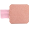 Soporte adhesivo para bolígrafo de cuero PU rosa con banda elástica para notas - Rosa