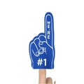Blauer EVA Schaumstoff-Finger Nr. 1 Anfeuerungsgeste für Sportevents und Partys - Blau