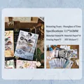 Retro butterfly and flower scrapbooking kit, 30 pieces of DIY vintage art paper - Hourglass of Time (5732287706376)