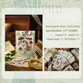 Vintage forest theme stationery scrapbook material kit with botanical stickers and paper - Time in Forest (5732287706377)