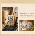 Vintage scrapbooking set with bird motifs including stickers and vellum paper sheets - Birds Chirping in Forest (5732287706378)