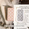 Tampon en bois rétro avec motif floral pour scrapbooking et loisirs créatifs - 1 Pièce / Motif Carrelage