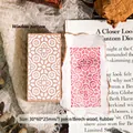 Tampon en bois rétro à motif de fenêtre pour scrapbooking DIY, hêtre et caoutchouc, 30x60mm - 1 Pièce / Motif de Grille de Fenêtre