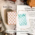 Tampon en bois motif tressage de bambou rétro pour scrapbooking DIY et déco - 1 Pièce / Motif tressage bambou