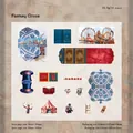 Fantasy Circus retro scrapbooking kit with PET stickers and cardstock materials - Fantasy Circus