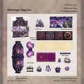 Astrologer Magician vintage scrapbooking kit with 15 pieces of PET stickers and cards - Astrological Magician