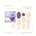 Impression Monologue vintage scrapbooking paper set with purple embossed paper motifs - Impression Monologue