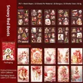 Christmas themed PET sticker set with Santa and tree motifs, 20 sheets per pack - Snowy Red Boots