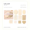 Vintage letterpress relief paper pack for DIY scrapbooking with 30 textured floral cards - Life Card
