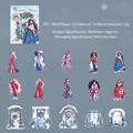Pegatinas de PET de invierno con 15 diseños de chicas y ventanas decoradas - Prólogo de Carnaval