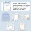 Bloc-notes serie viaggio con motivi tagliati al laser per decorazioni scrapbooking - Pomeriggio Libero