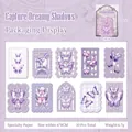 Lace butterfly hollowed paper pack in lilac purple for scrapbooking and DIY crafts - Dreamy Phantom