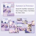 Carta per scrapbook lavanda fai-da-te con materiale PET e set da 40 fogli strappabili - Estate in Provenza