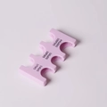 Portable lavender PVC Japanese coin organizer with currency sorting slots - Purple Coin Rack (CW-157)