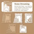 Travel series hollow paper frames with laser cut world landmark architecture designs - Roman Dream