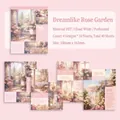 Carta per scrapbooking vintage serie melodia naturale tema giardino di rose da sogno - Giardino di Rose da Sogno