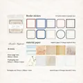 Daily Collage series hollow frame scrapbook paper set with 40 sheets for DIY decoration - Border Imprint