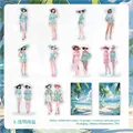 Set de pegatinas PET de chica de verano Sal de Mar para decoración y scrapbooking DIY - Sal Marina Transparente