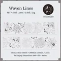 Ruban PET avec motif de toile d'araignée et papillon avec finition éclat de nacre - Lignes Entrelacées