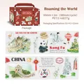 China theme PET decorative tape with hand-drawn pandas and great wall illustrations - China Trip