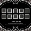 Pegatinas PET de encaje blanco para scrapbooking con 10 patrones florales para decoración - Patchwork de encaje