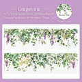 Grapevine PET decorative tape with vintage hand-drawn green vines and purple grapes - Mountain Vines-Grape Vine