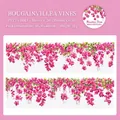 Bougainvillea pattern PET decorative tape for scrapbooking, 50mm x 2m floral washi roll - Mountain Vines-Bougainvillea