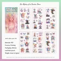 Dreamy fairy PET sticker set for scrapbooking featuring floral and butterfly motifs - Fantasy Flower Fairy