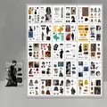 Set aus 30 Vintage Mode-Magazin-Sticker aus Bilderdruckpapier für Scrapbooking - Eleganter Stil