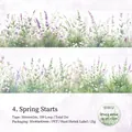 Nastro in PET Greennotes con motivi floreali di lavanda per decorazione di diari - Marzo in Primavera