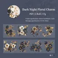 Nastro PET floreale barocco adesivi rose vintage Midnight Flower Rhyme 50mm x 2m - Rima del Fiore Notturno