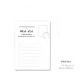 Minimalist white Wish List memo pad with 50 sheets for vintage journaling decor - Wish List