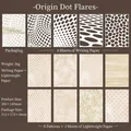 Kit di carta artistica strutturata con 20 fogli per decorazione diario fai-da-te - Macchia di Luce a Punti