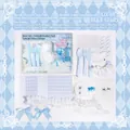 Star of Azure DIY lace plate material kit with blue bows and decorative craft accessories - Azure Heart