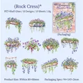 Autocollants PET Rock Cress avec effet nacré pour scrapbooking et décoration - Rock Cress