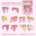 Autocollants PET bougainvillier avec finition nacrée pour scrapbooking lot de 10 - Bright Bougainvillea