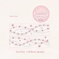 Nastro PET decorativo Pearl Frost con eleganti catene di perle rosa e bianche per DIY - Brina di Perla