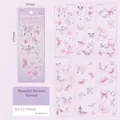 Moonlit Serene Dream paarse vlinder PET-stickers met goudfolie, set van 6 vellen - Maanlicht Paars