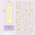 Gouden vlinder stickers, Butterfly Glimmer thema voor scrapbooking decor 6 vellen - Sterrengeel