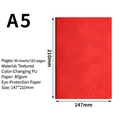 Taccuino business A5 in pelle PU rossa con 96 fogli e dimensioni 147x210 mm - Rosso / A5