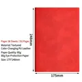 Red B5 soft PU leather business notebook with 80g eye-protection paper and 192 pages - Red / B5